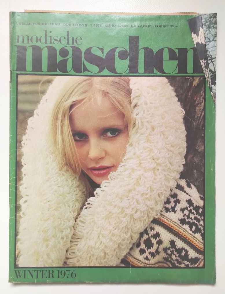 Mode Zeitschrift Modische Maschen Nr 3 mit Schnittmuster 1976