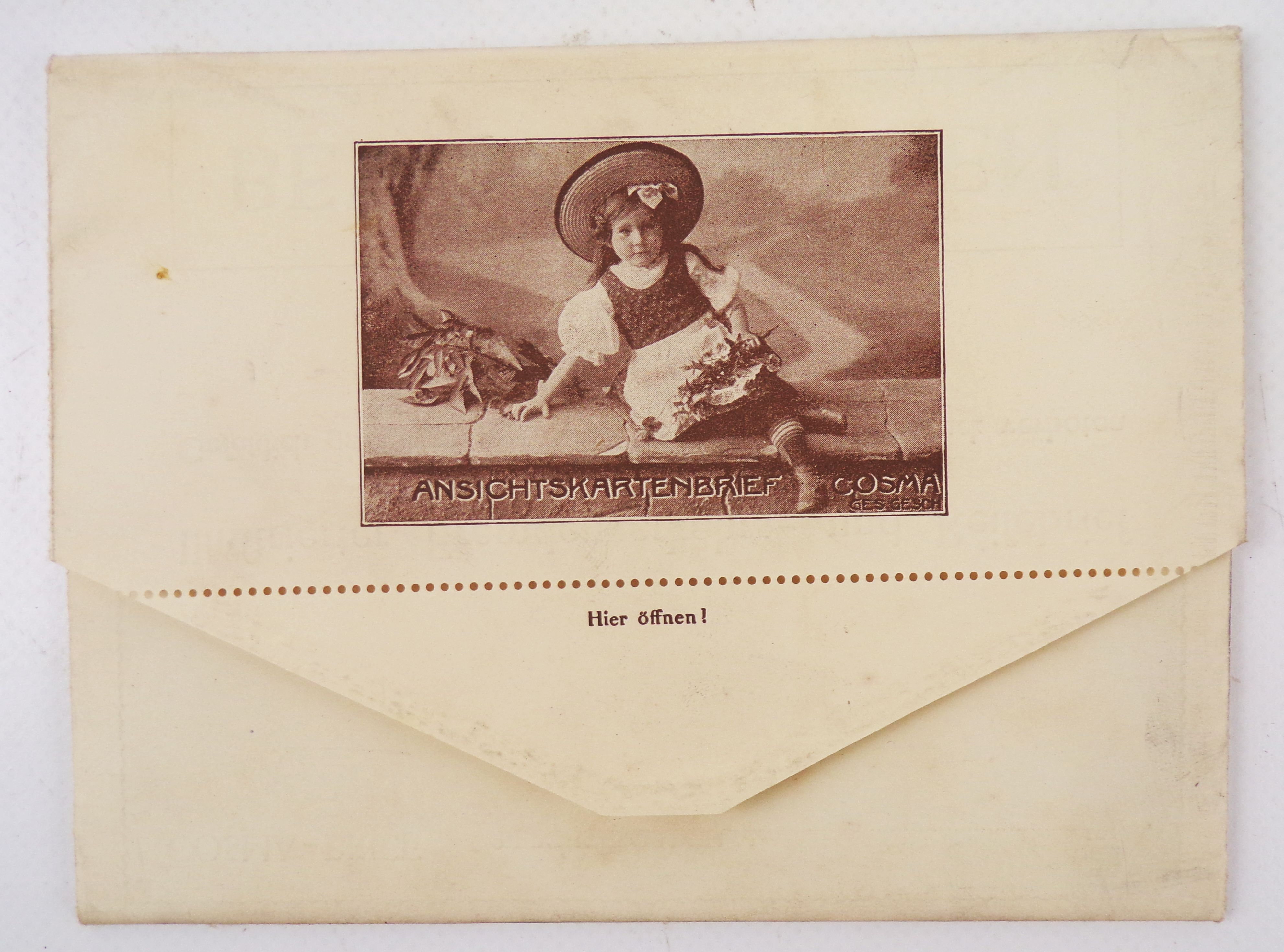 Ansichtskarten Brief Cosma Berchtesgaden um 1911