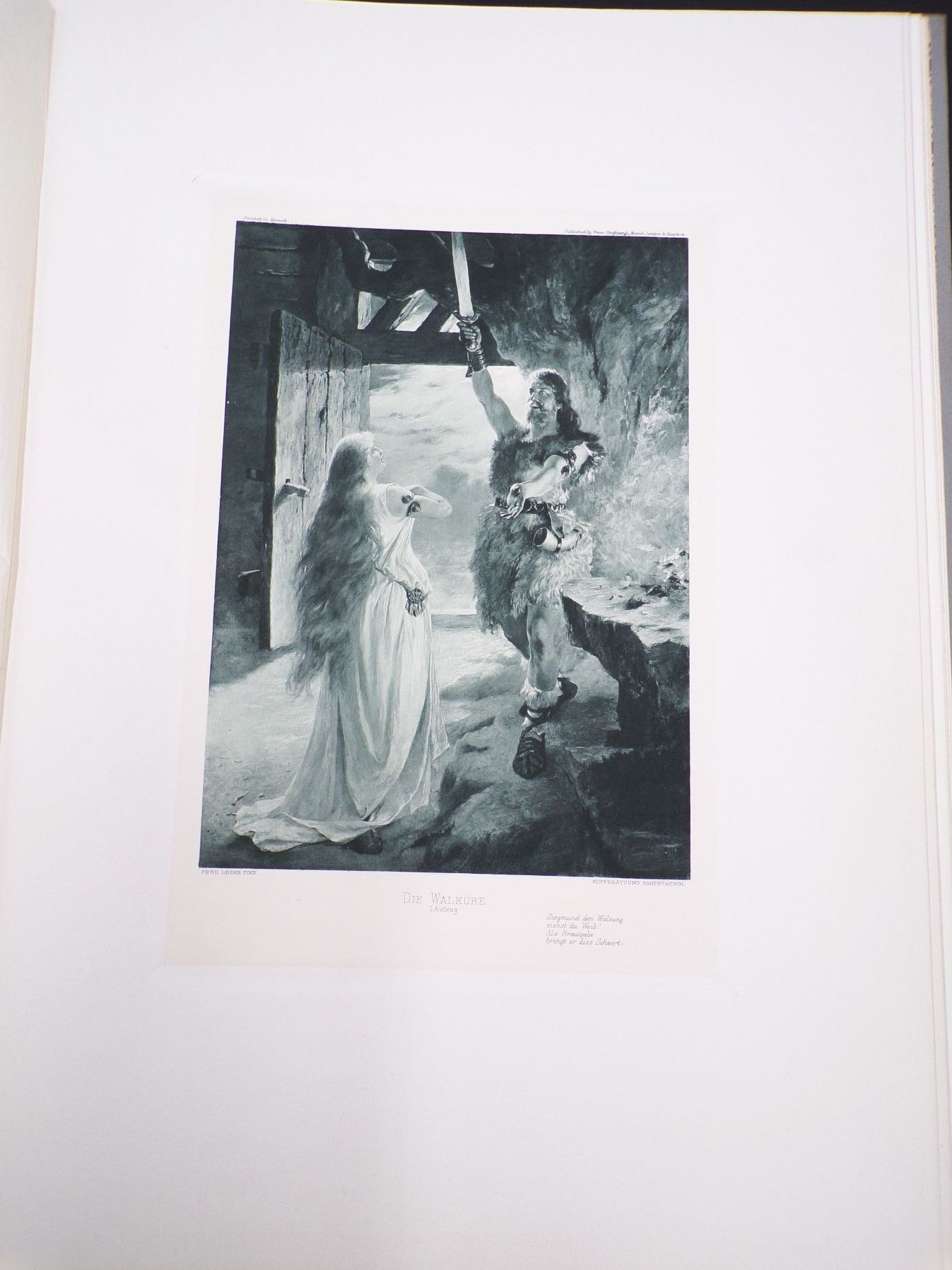 Richard Wagner Werk Ein Bildercyclus Begleitender Text von Franz Muncker