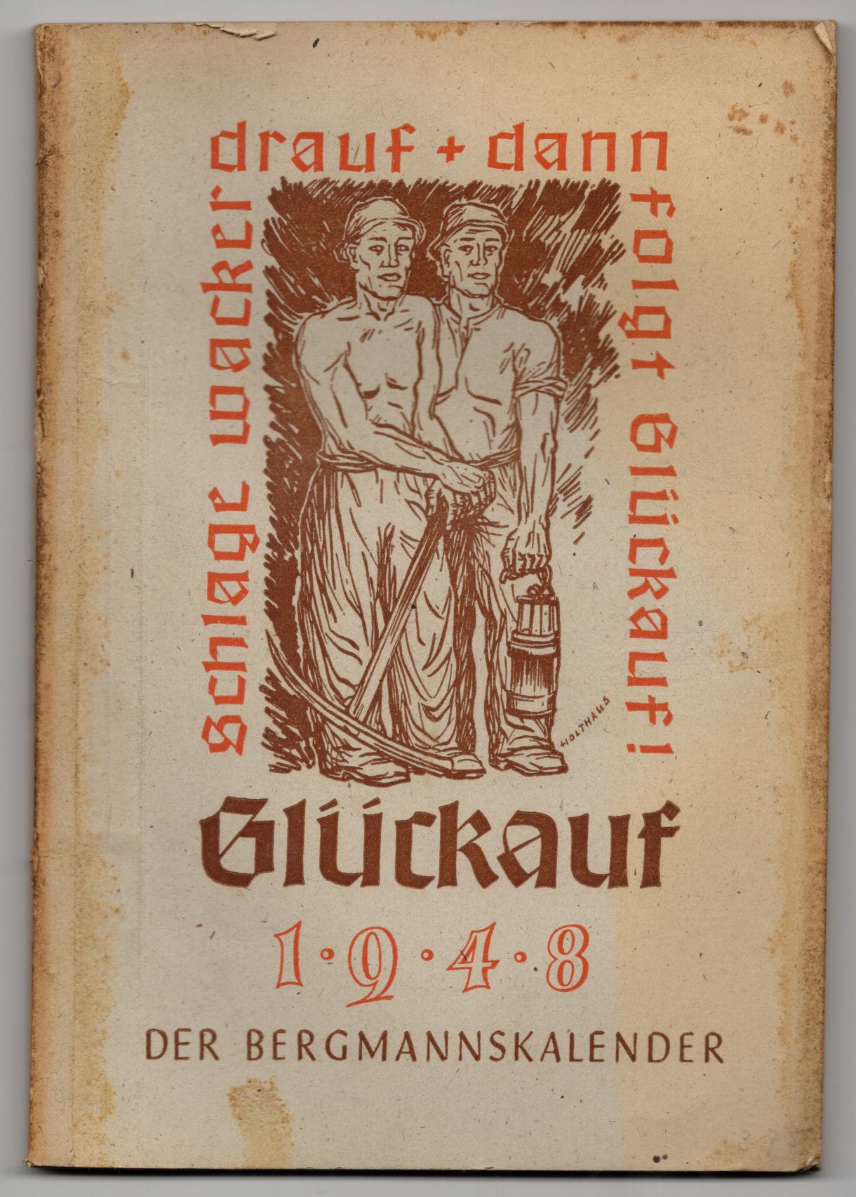 Glückauf Bergmannskalender 1948 Bergbau 