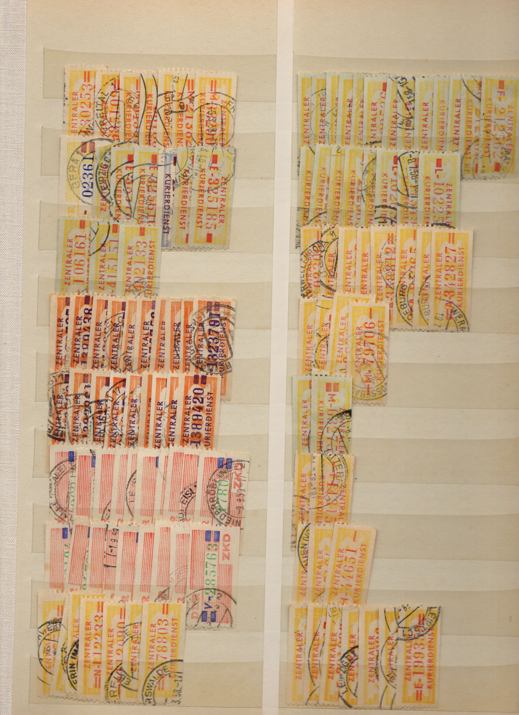 Konvolut ZKD Marken DDR 
