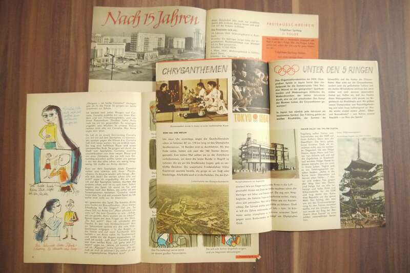 Atze DDR Schönen Gruß an die Mars Bewohner Comic 1964 Heft 10