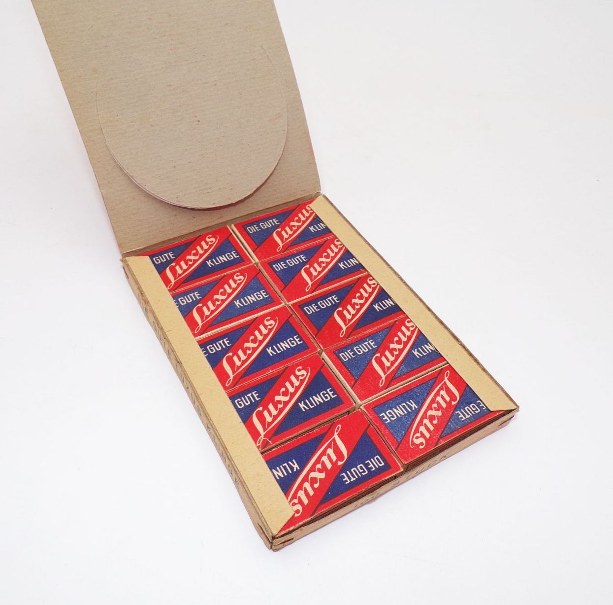 Alte Rasierklingen Luxus Klinge 10er Pack Reklame Sammler razor blades Alte Rasierklingen Luxus Klinge 10er Pack Reklame Sammler razor blades