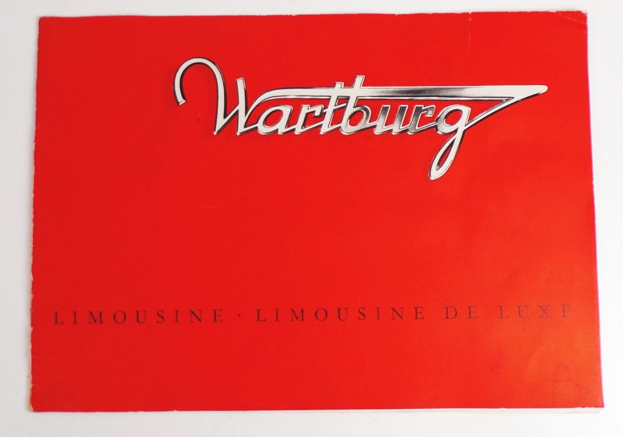 Alte Broschüre Wartburg Limousine De Luxe 1962 VEB Automobilwerk Eisenach