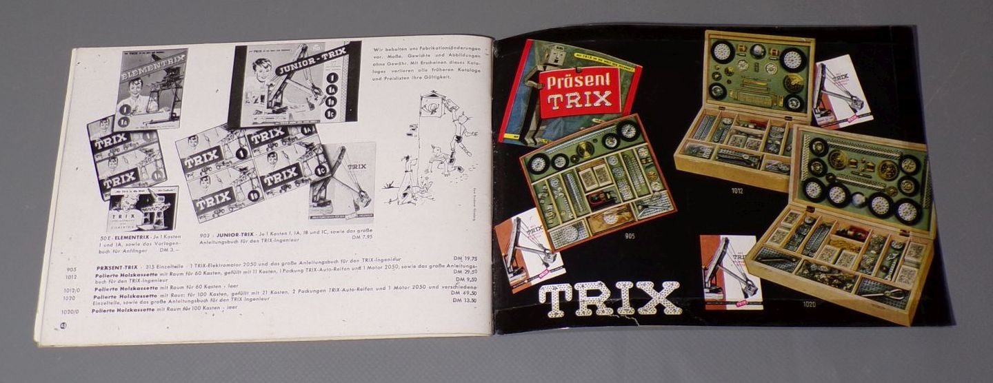 Modelleisenbahn Katalog 1957 H0 Trix Express