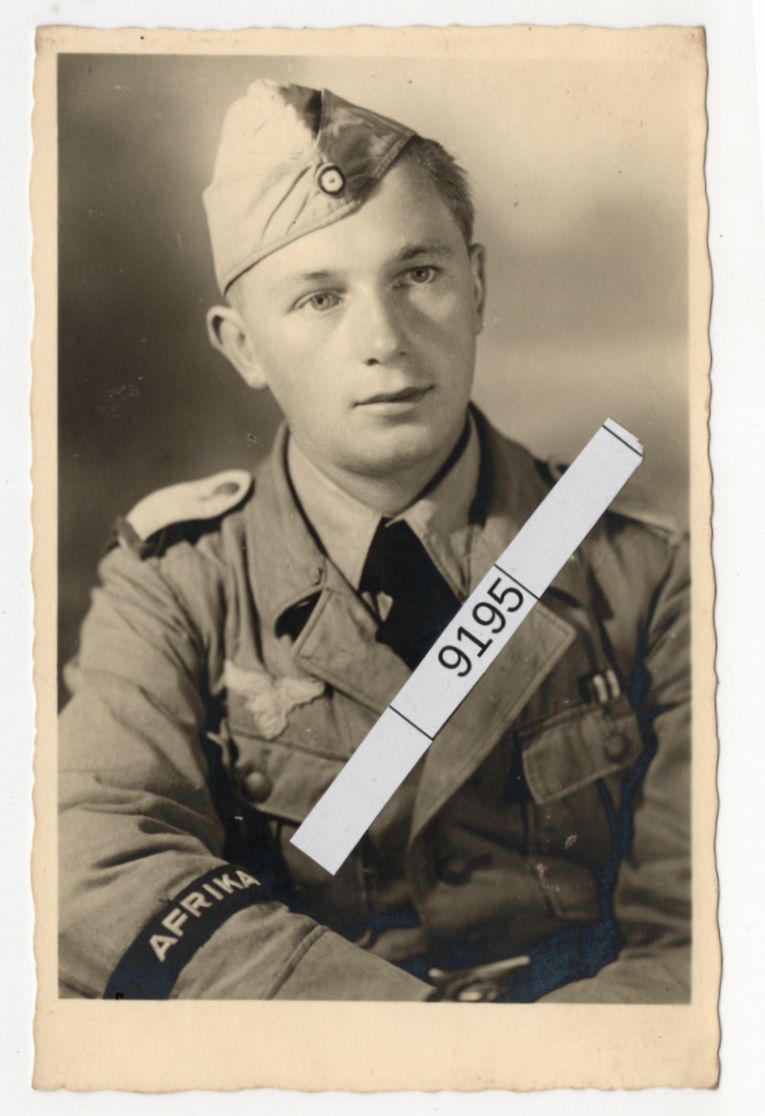Foto Ak Portrait DAK Soldat Afrika Ärmelband 2 Wk WW2 