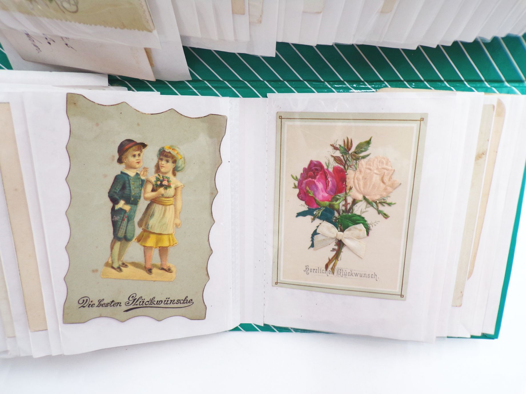 Schmuckpapier Sammlung Kulissenkarten Papierkunst Antik Karten um 1900 Schmuckpapier Sammlung Kulissenkarten Papierkunst Antik Karten um 1900