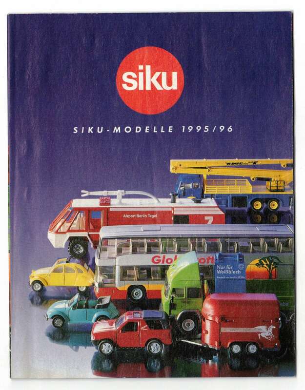 Siku Modelle 1995 / 1996 Prospekt Modellautos