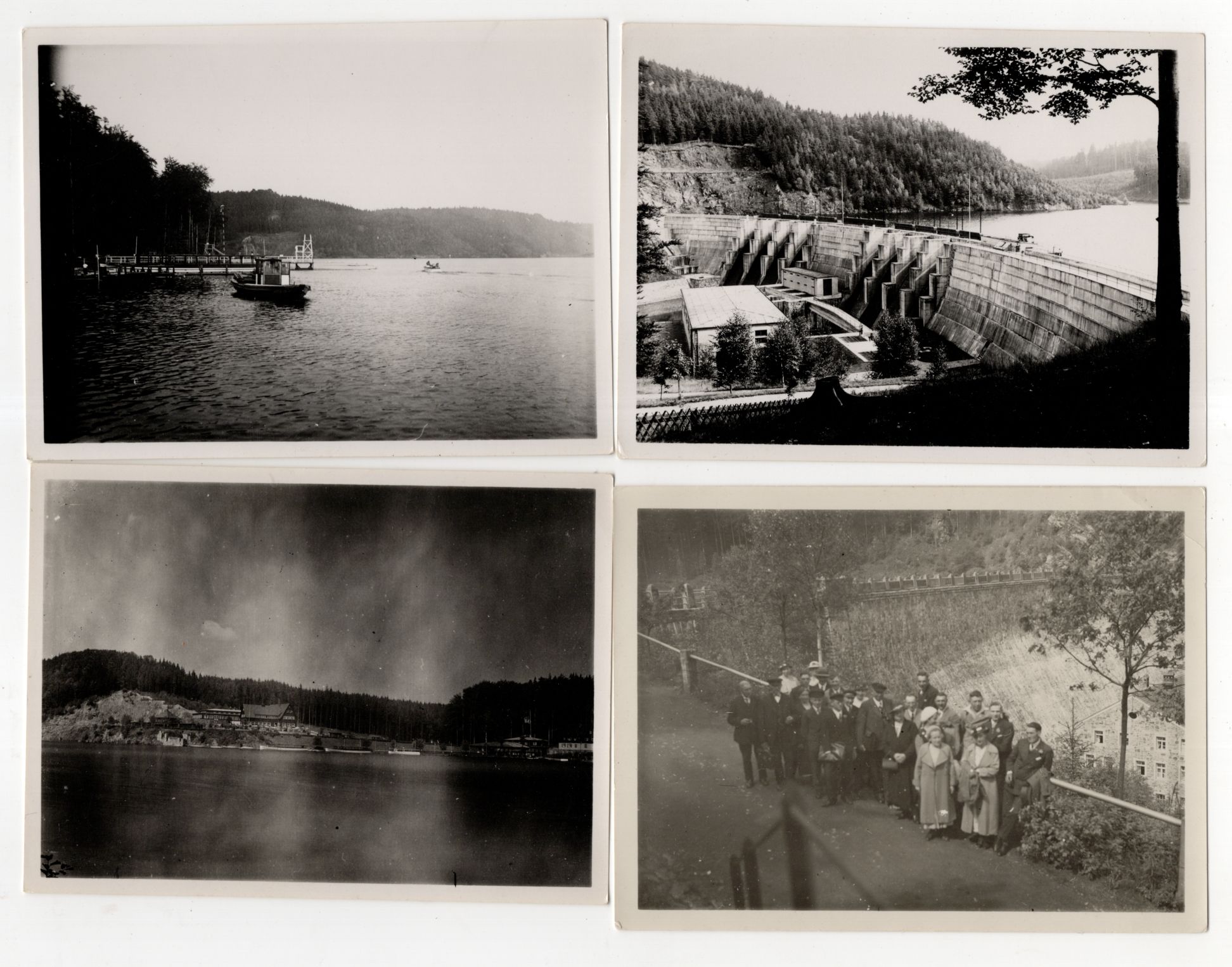 Foto Lot Marklissa Talsperre Schlesien um 1930