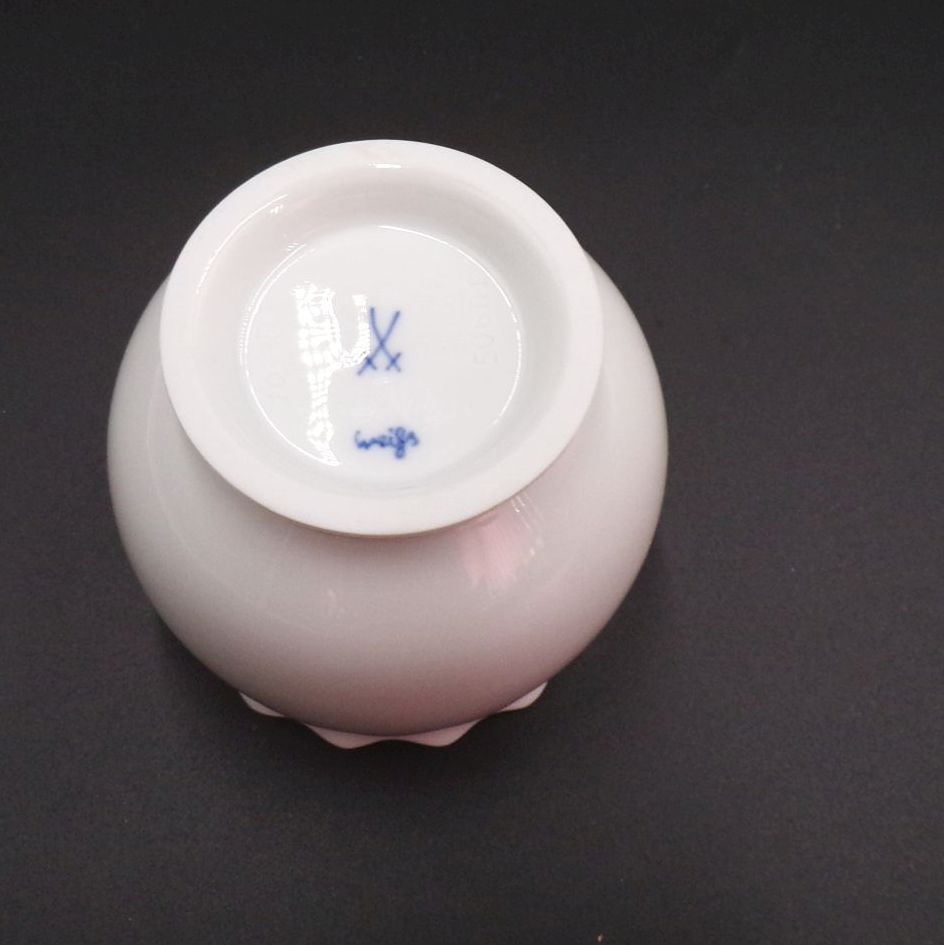 Meissen Schale weiß 7 cm Vintage