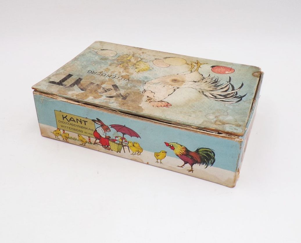 Kant Wittenberg Schokolade alte Schachtel Box um 1930 Reklame Sammler 