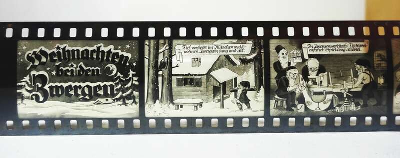 Weihnachten bei den Zwergen Rollfilm Film Diafilm Pouva Magica