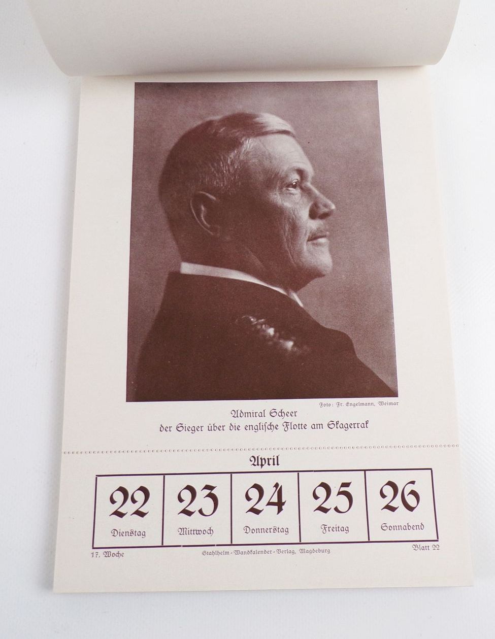 Stahlhelm Kalender 1930 Ludwig Hohlwein Vollständig 