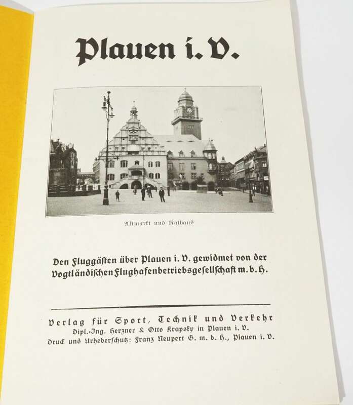 Plauen im Vogtland Flughafen 1928 