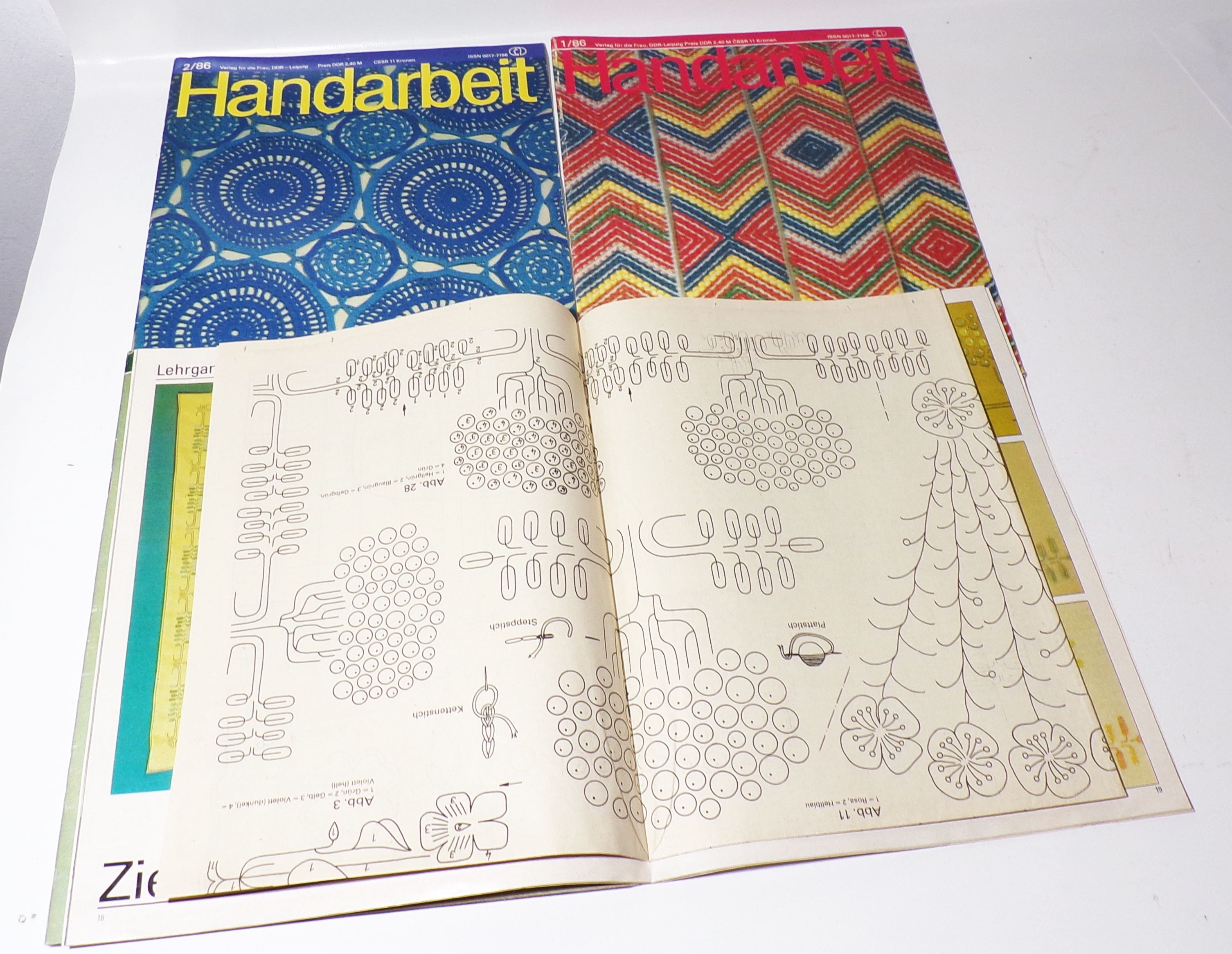 DDR Handarbeit Zeitschrift 1986 kompletter Jahrgang DDR Handarbeit Zeitschrift 1986 kompletter Jahrgang