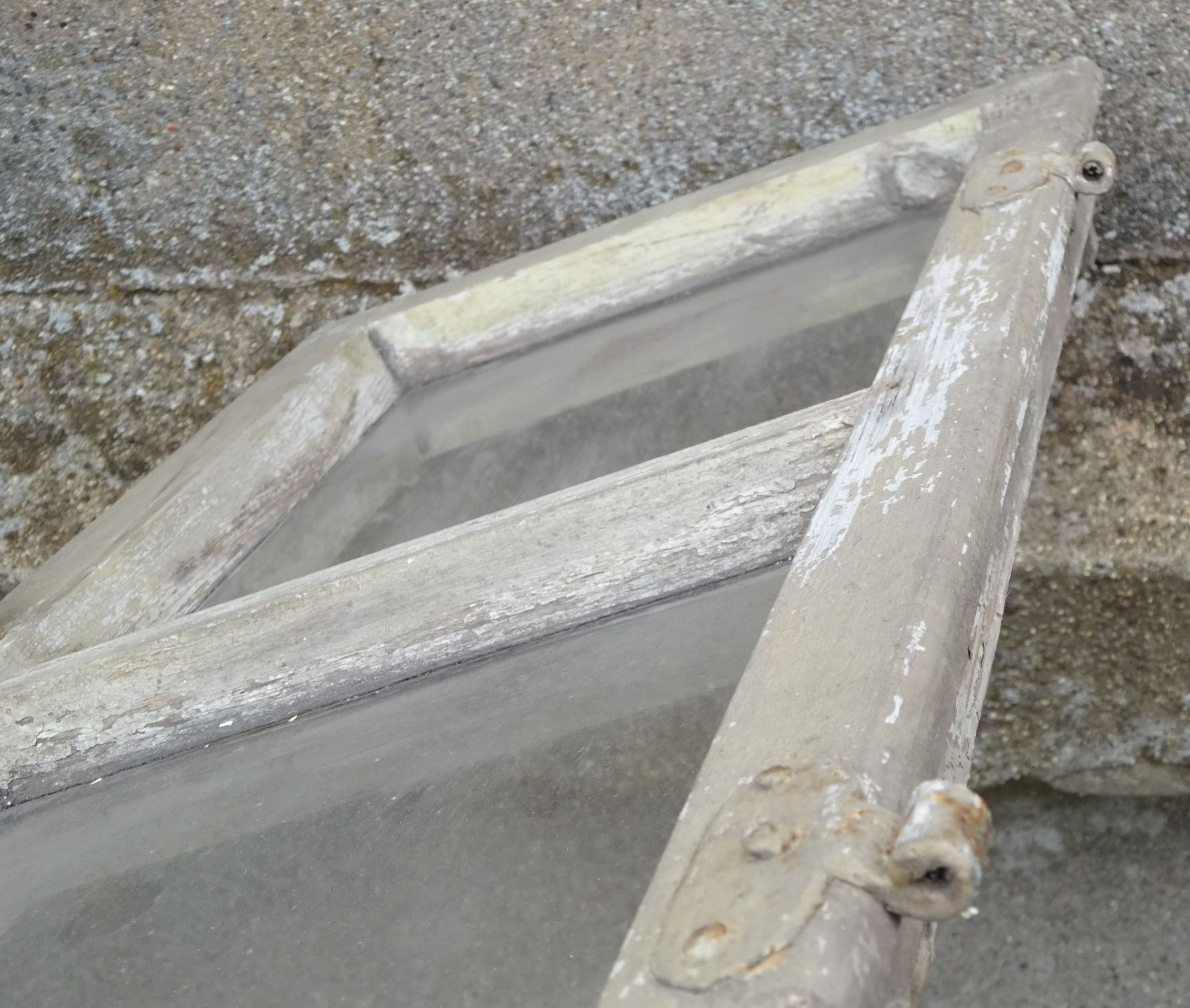 Antikes Holzfenster Fachwerk Fenster Deko Shabby 