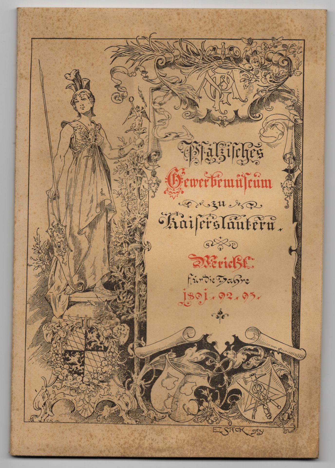Pfälzisches Gewerbemuseum zu Kaiserslautern 1893 