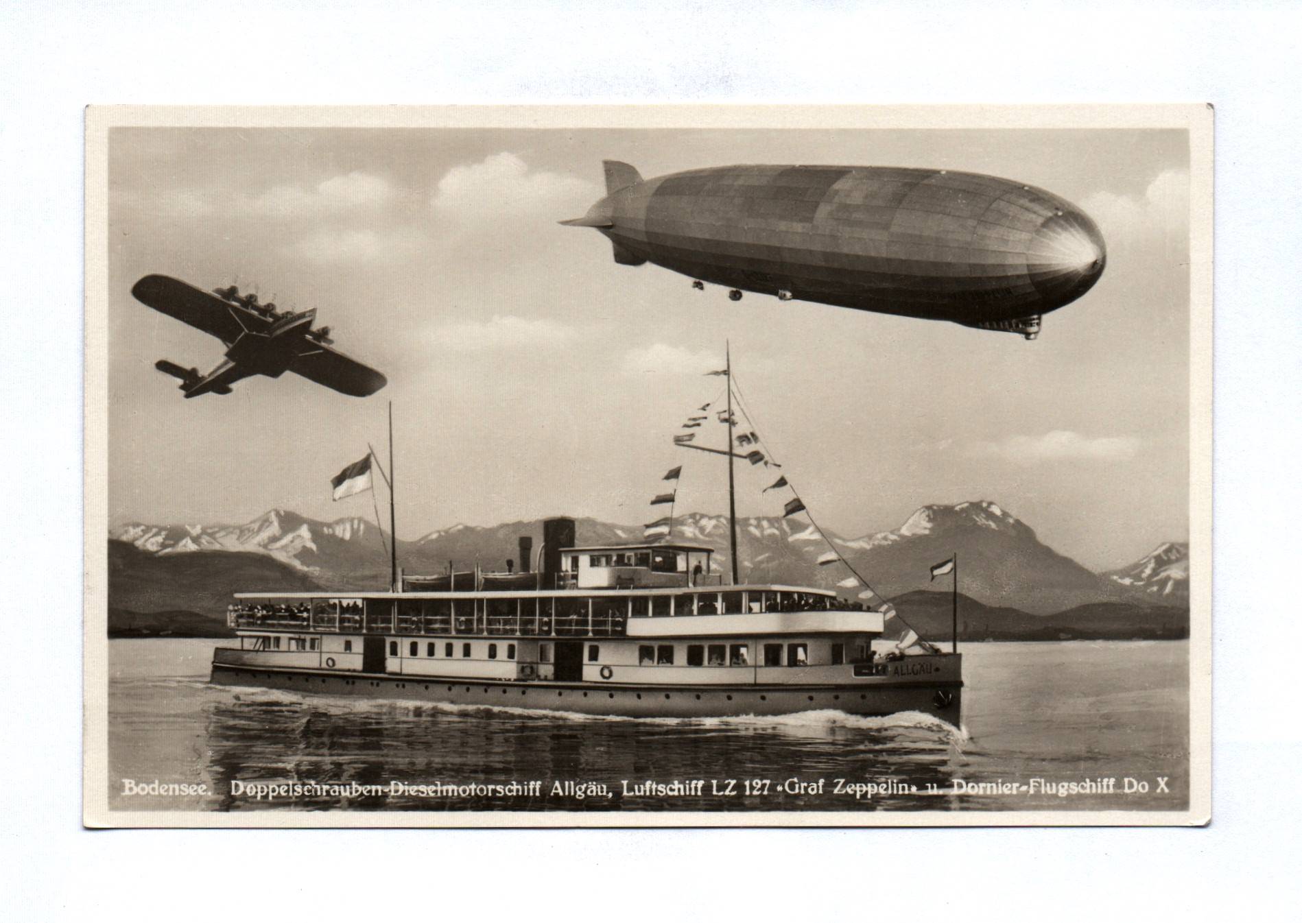 Ak Bodensee Doppelschrauben Dieselmotorschiff Allgäu Zeppelin Ak Bodensee Doppelschrauben Dieselmotorschiff Allgäu Zeppelin