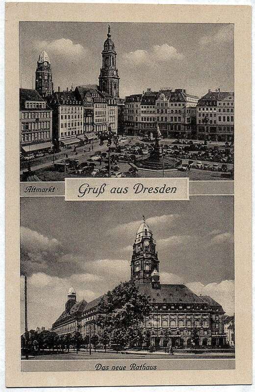Ansichtskarten Gruß aus Dresden 5 Stück alte Postkarten Sachsen