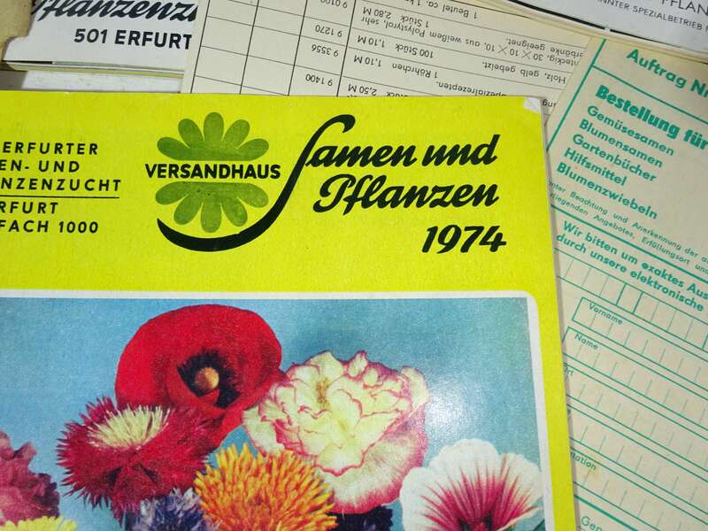 3 DDR Garten Kataloge Saatgut Blumen Gemüse Sämereien 1970er Jahre 