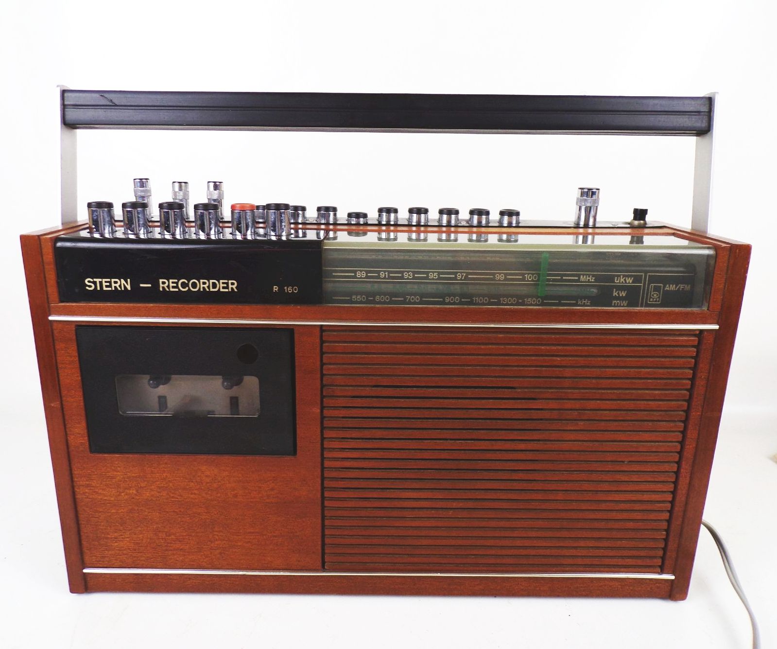 Stern Recorder R160 mit Kassettenrekorder Radio Echtholz 