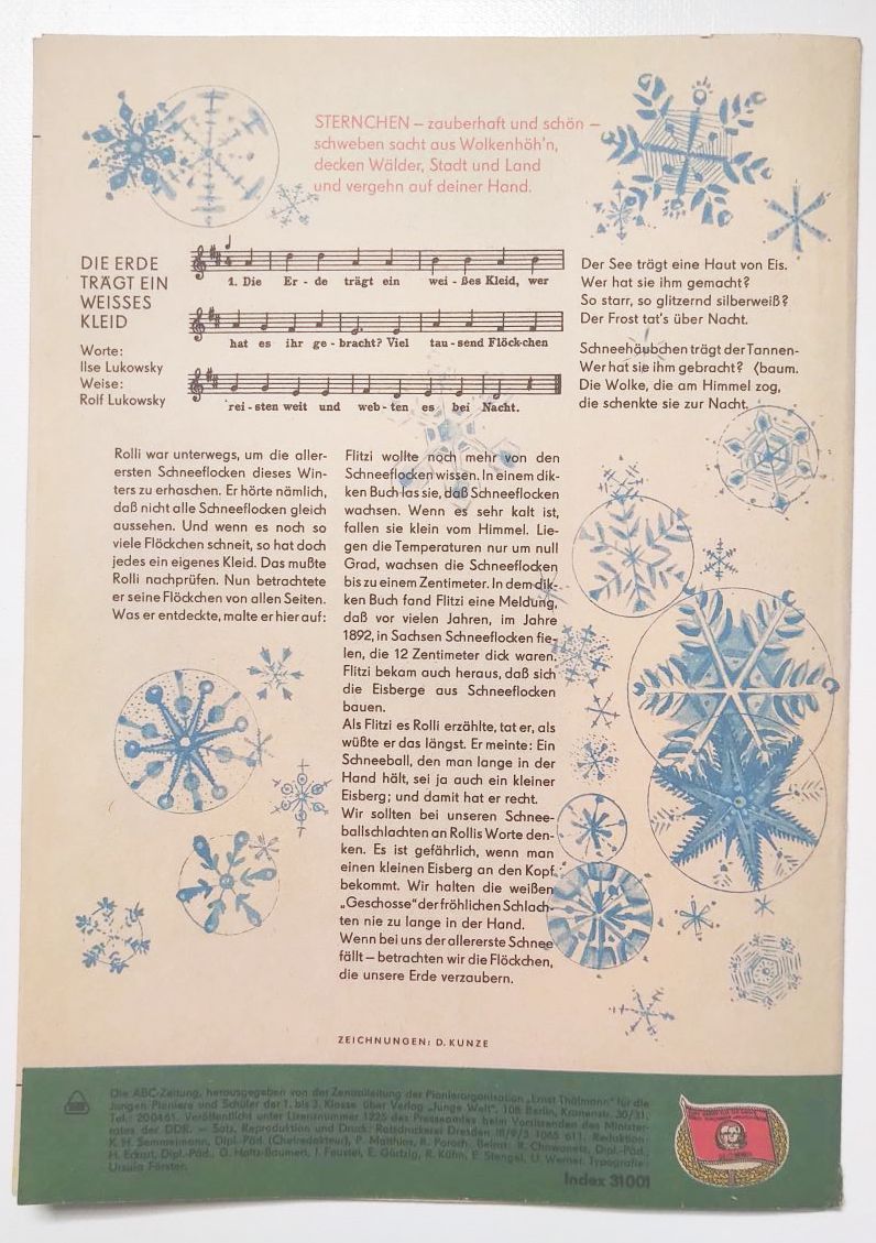 Die ABC Zeitung Dezemberheft Kinder Zeitschrift mit Beilage 1965 Nr 66 Die ABC Zeitung Dezemberheft Kinder Zeitschrift mit Beilage 1965 Nr 66