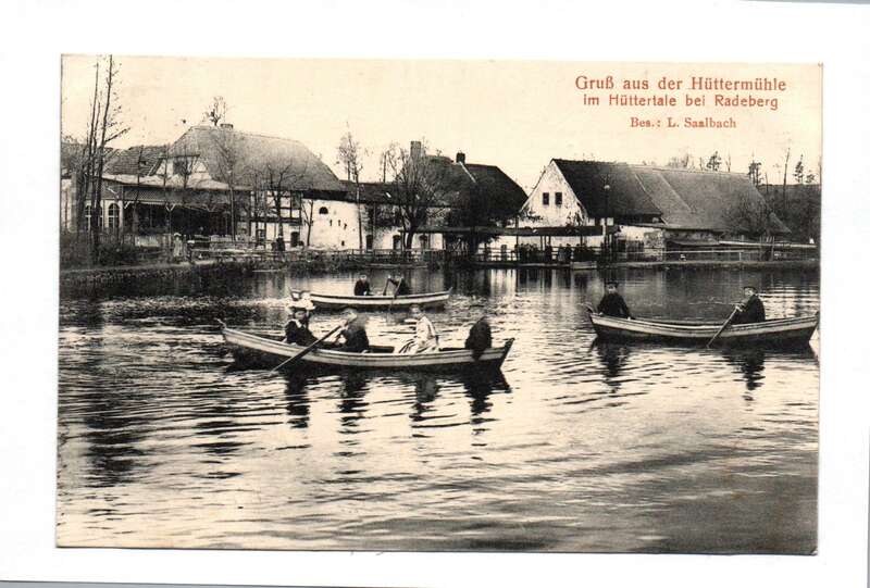 Ak Gruß aus der Hüttermühle im Hüttertale bei Radeberg 1915