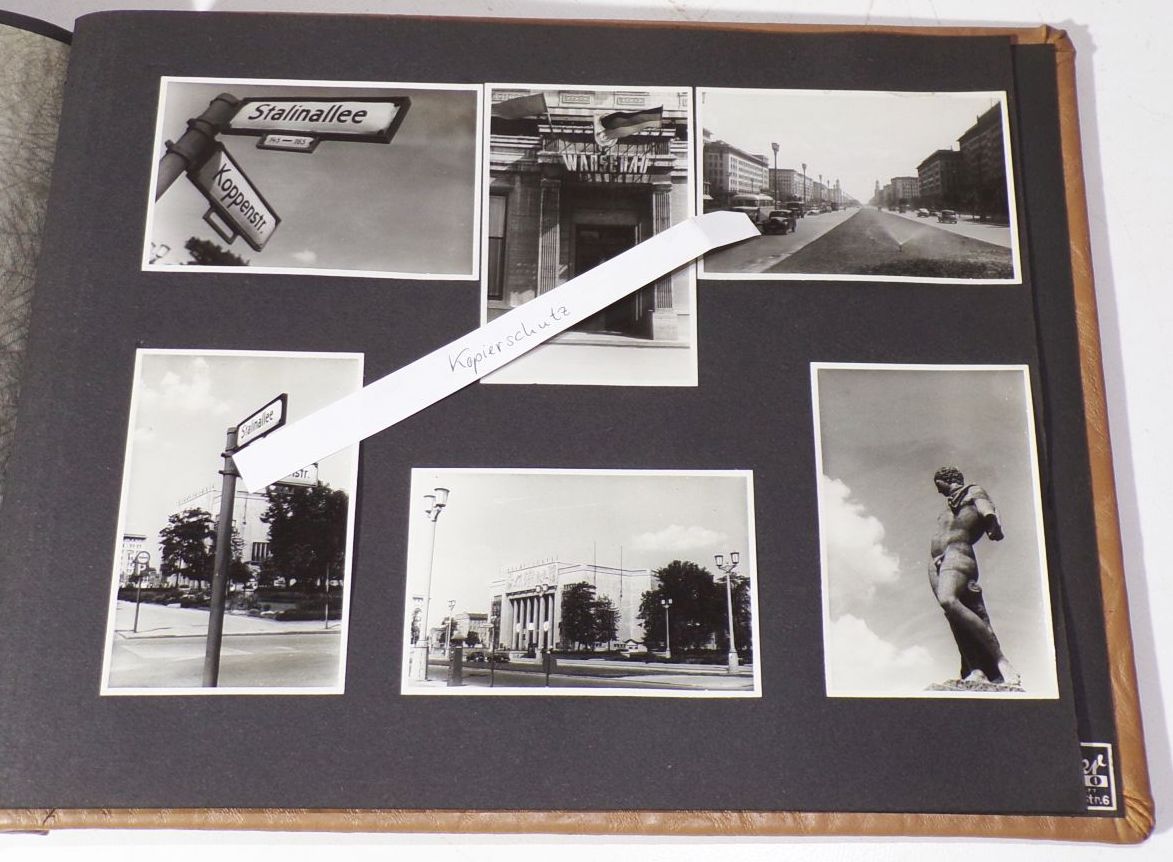 Fotoalbum zerstörtes Dresden Berlin Stalinallee Kirche zur Heimat 1956