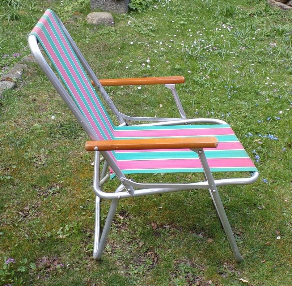 Alter Campingstuhl Klappstuhl DDR Retro Look