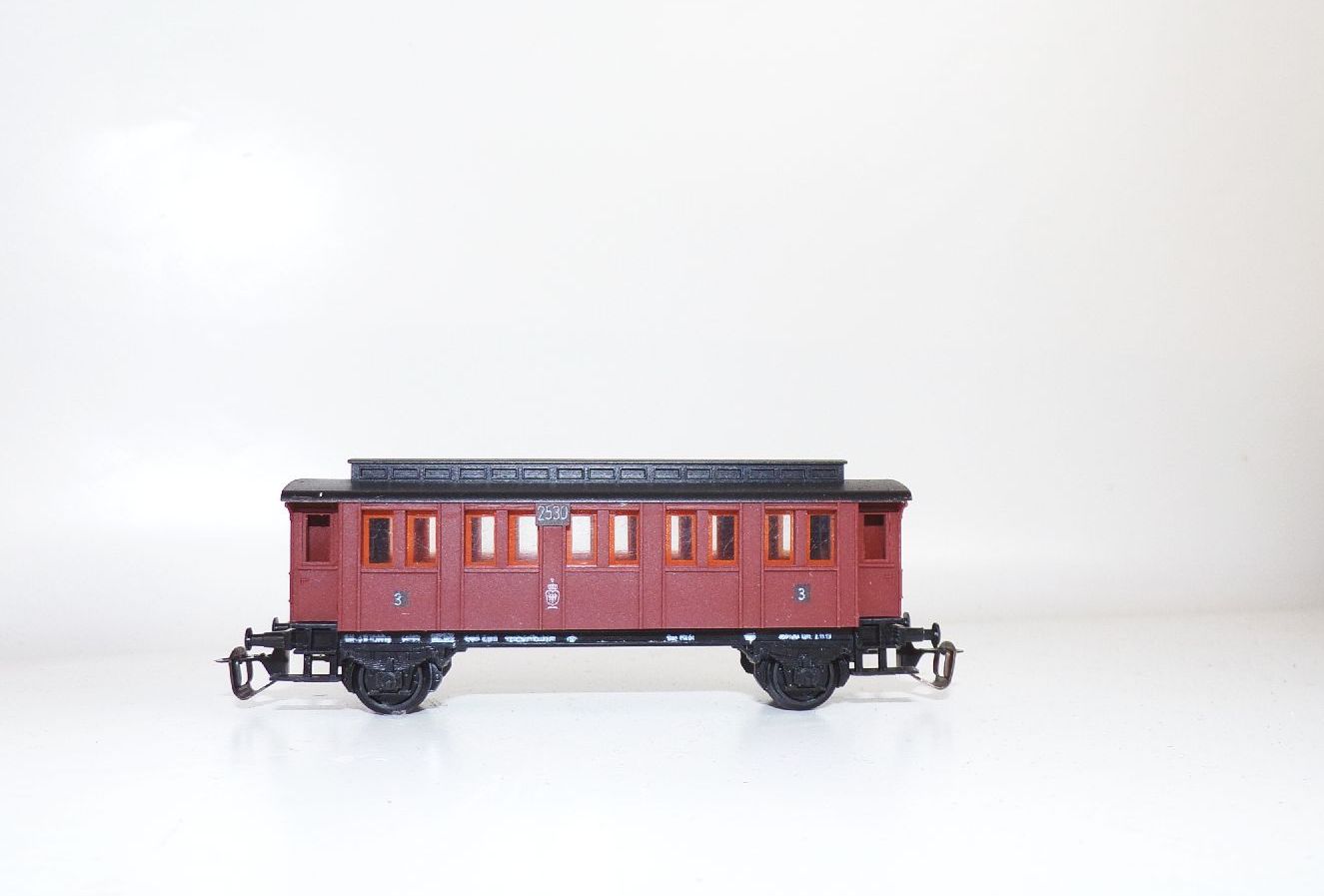 BTBB 3123 Personenwagen Braun 3 Klasse Preussisch Spur TT mit OVP