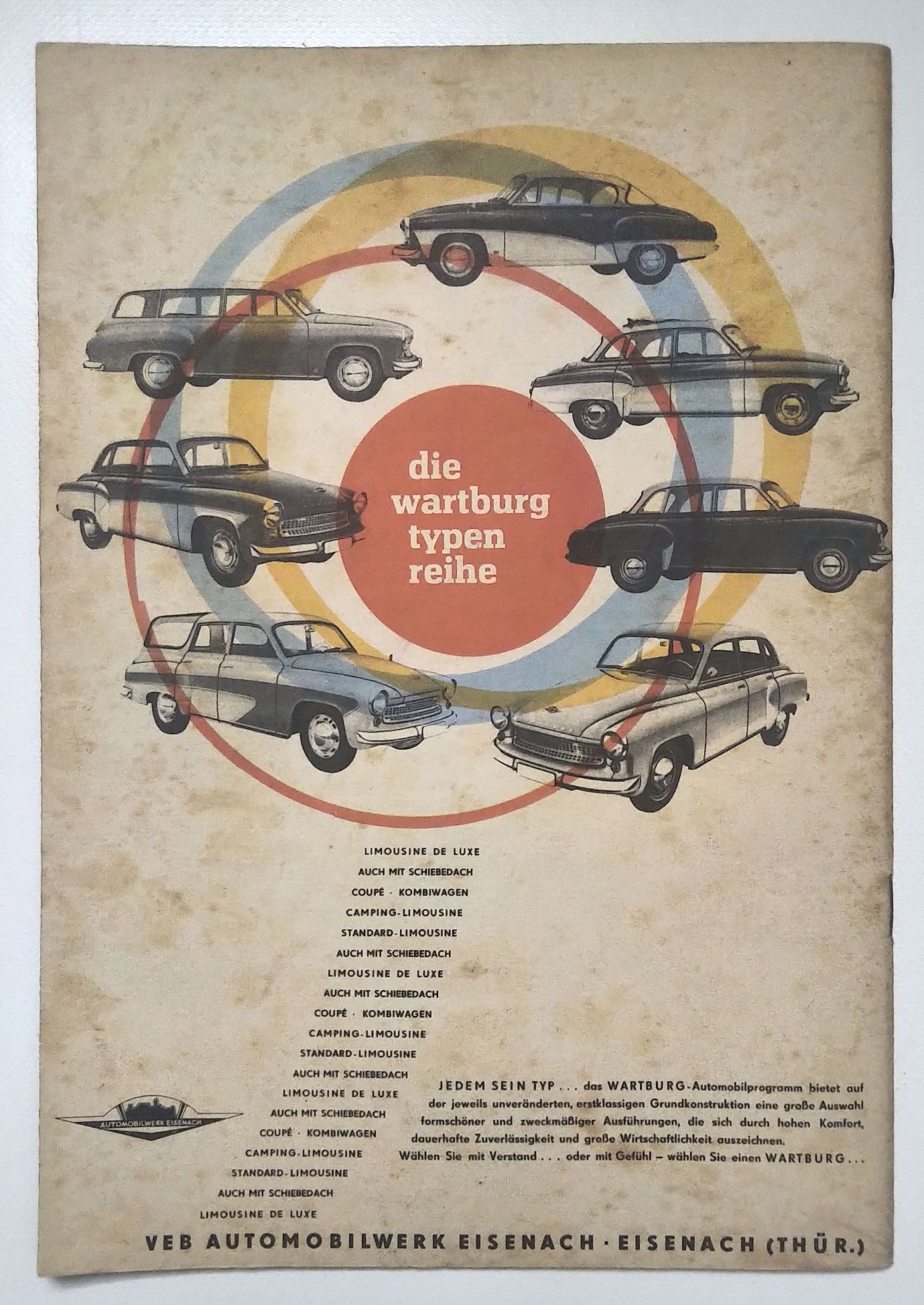 Kraftfahrzeugtechnik Zeitschrift DDR Nr 8 Wartburg Camping 1961 Kraftfahrzeugtechnik Zeitschrift DDR Nr 8 Wartburg Camping 1961