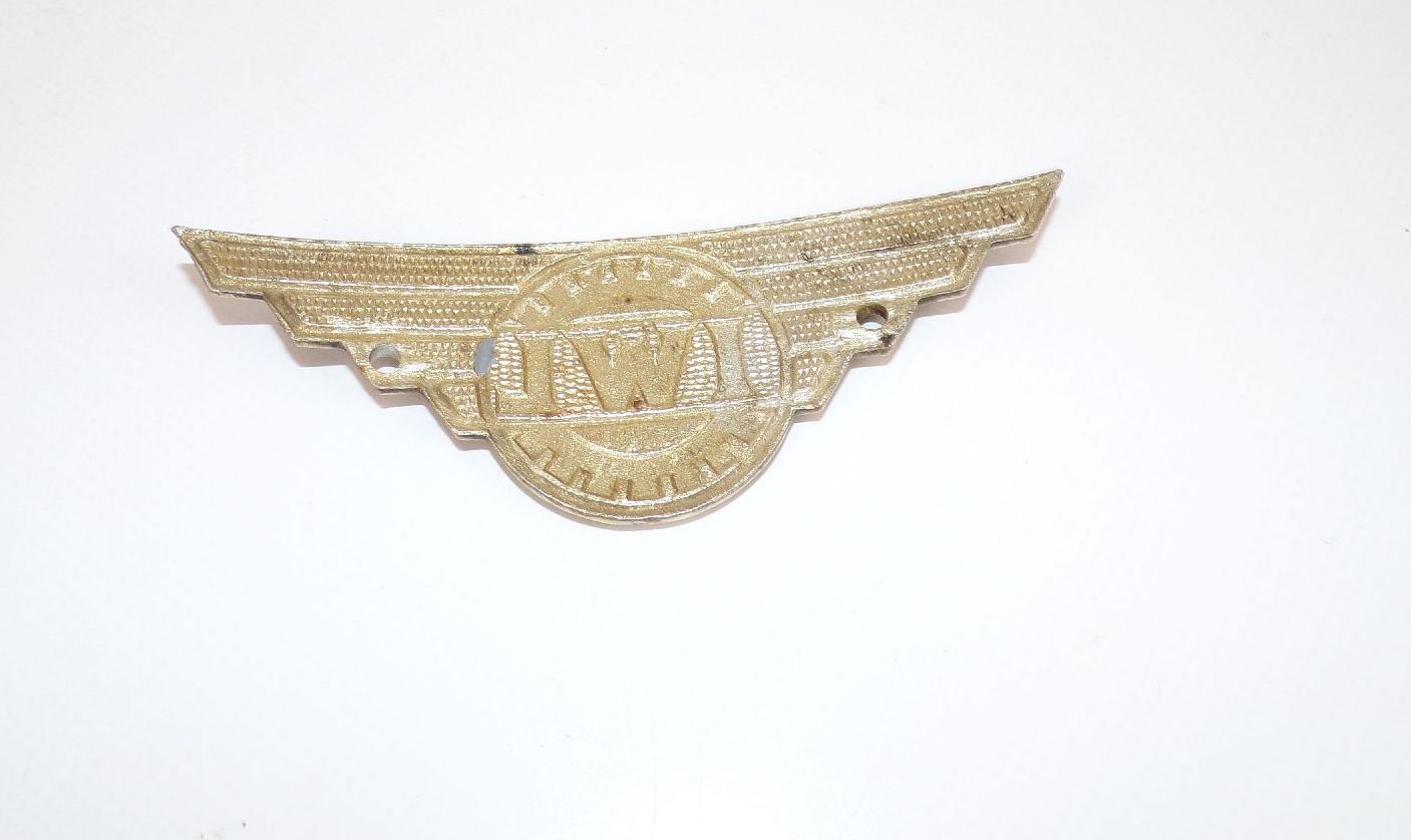 Altes IWL Schild Emblem Berliner Roller Oldtimer 