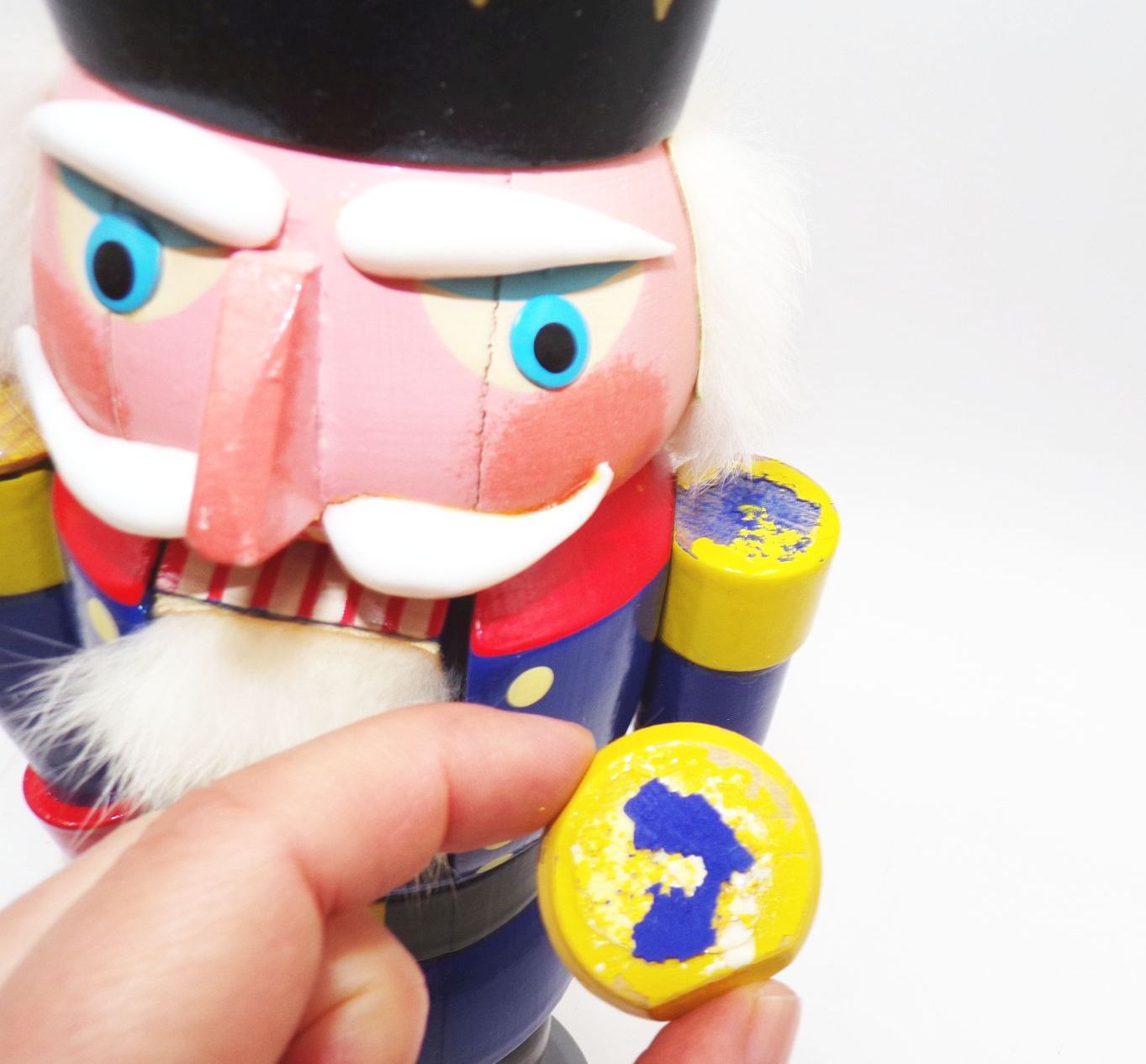 Alter Vero Nussknacker Weihnachtsschmuck mit Originalkarton DDR