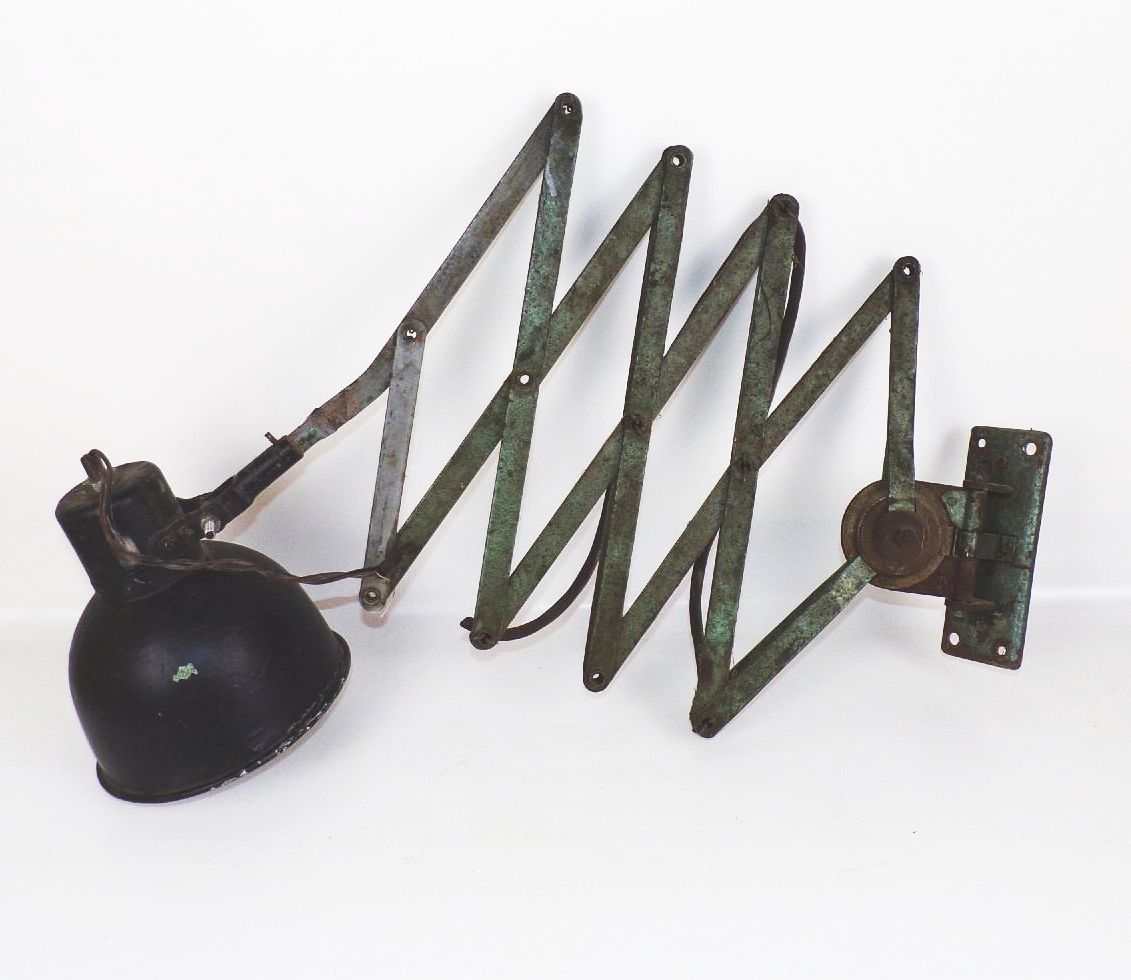 Alte Scherenlampe Werkstattlampe Industrie Design Alte Scherenlampe Werkstattlampe Industrie Design