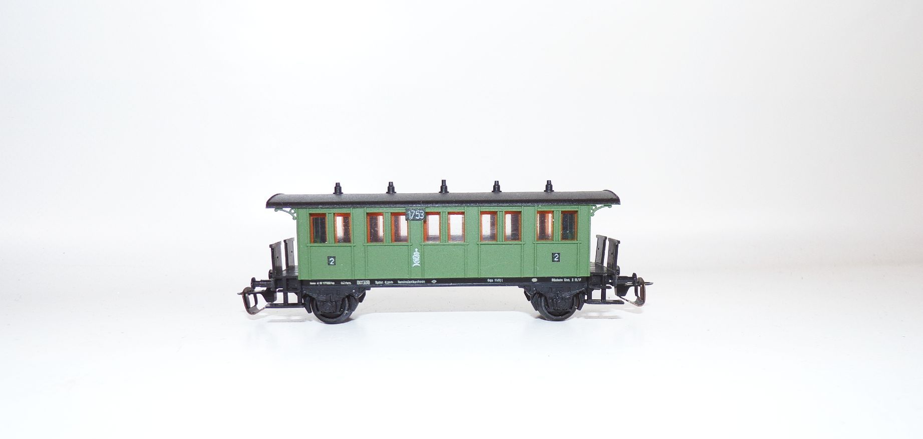 BTBB 3114 Personenwagen Braun 2 Klasse Preussisch Spur TT mit OVP