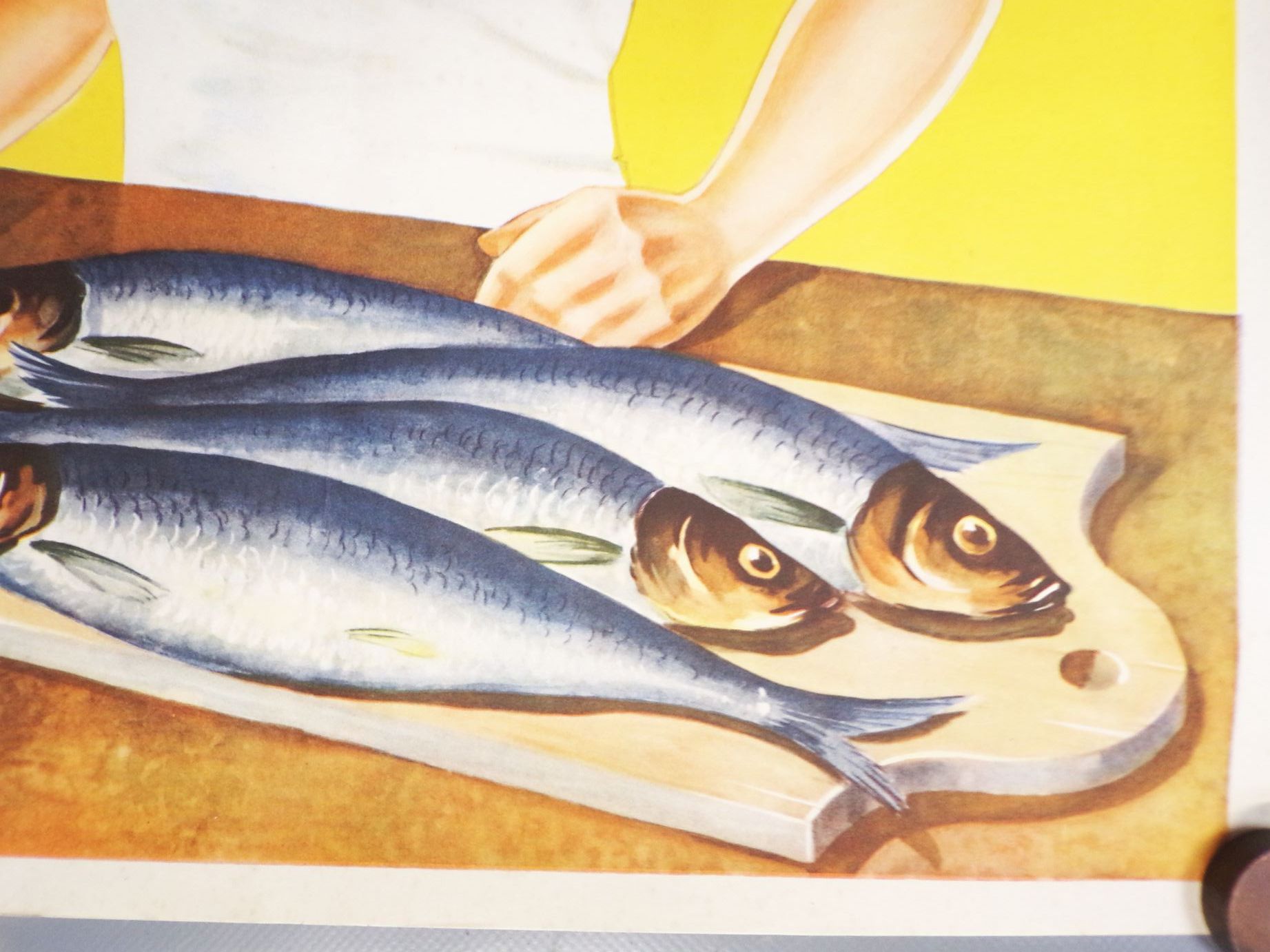 Altes Plakat Deutsche Heringe gut und frisch Seef um 1930 Lebensmittel