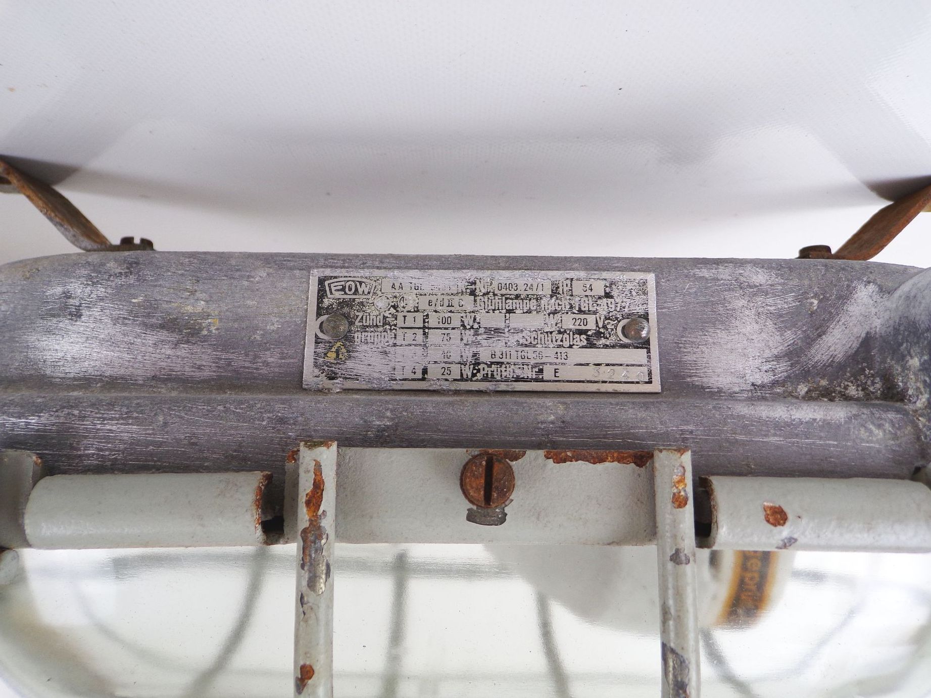 Alte Kellerlampe Bunkerlampe Gitter E27 Ex Loft Industrie Design Alte Kellerlampe Bunkerlampe Gitter E27 Ex Loft Industrie Design