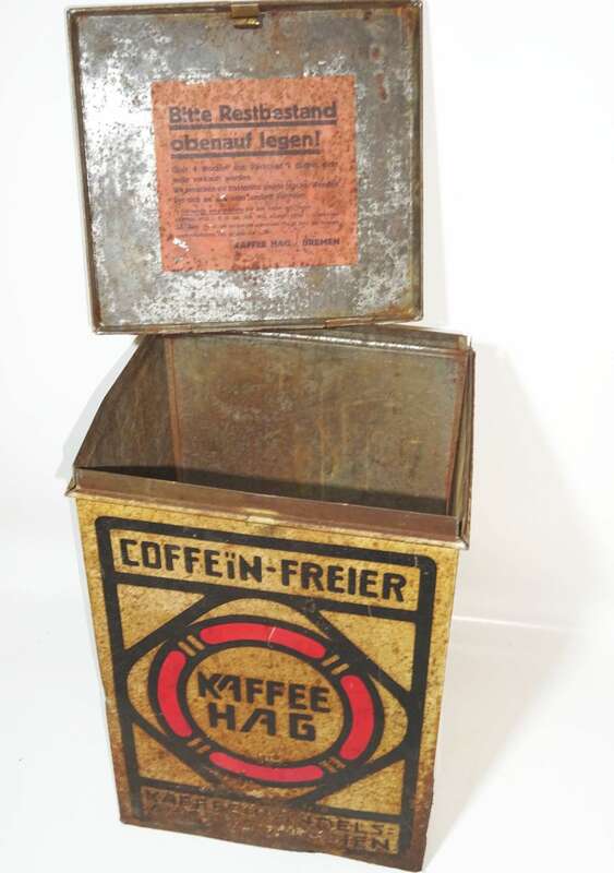 Kaffee Hag Blechdose Gross Dose Kolonial Laden Deko Reklame