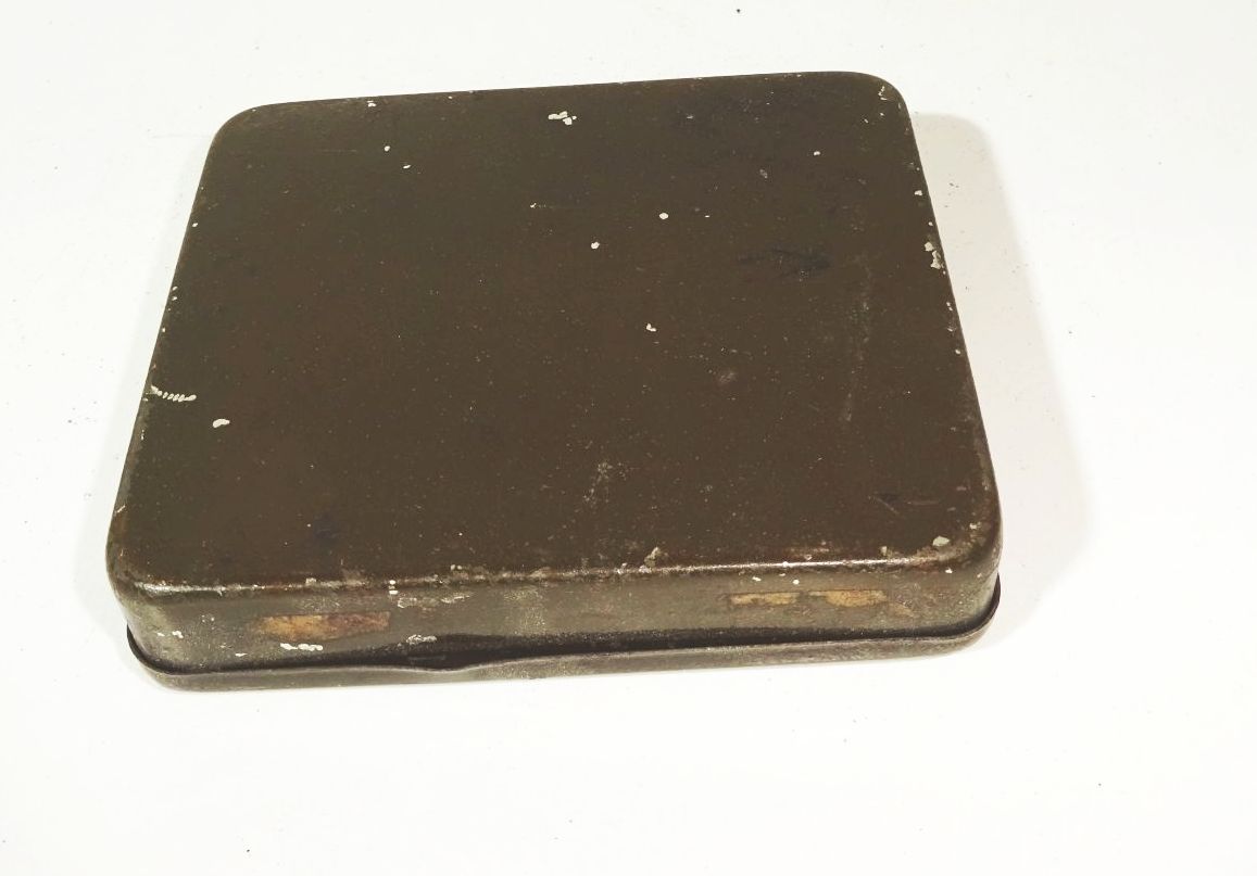 Blechdose rauchender Herr 20 Yaka Zigarettendose Ceskoslovenska Tabak 1920er