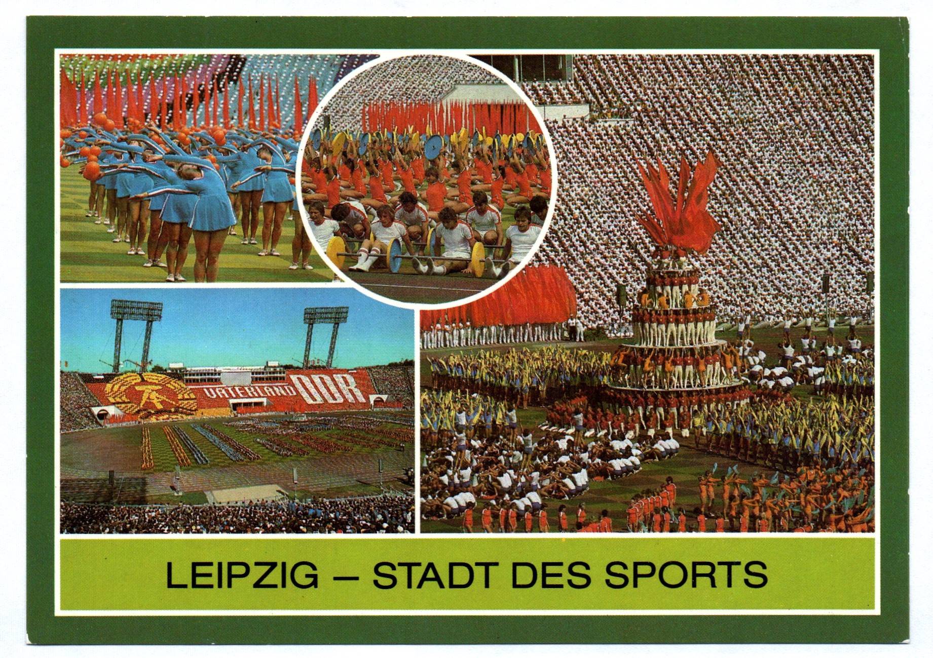 Ak Leipzig Stadion 1986 DDR Stadt des Sports