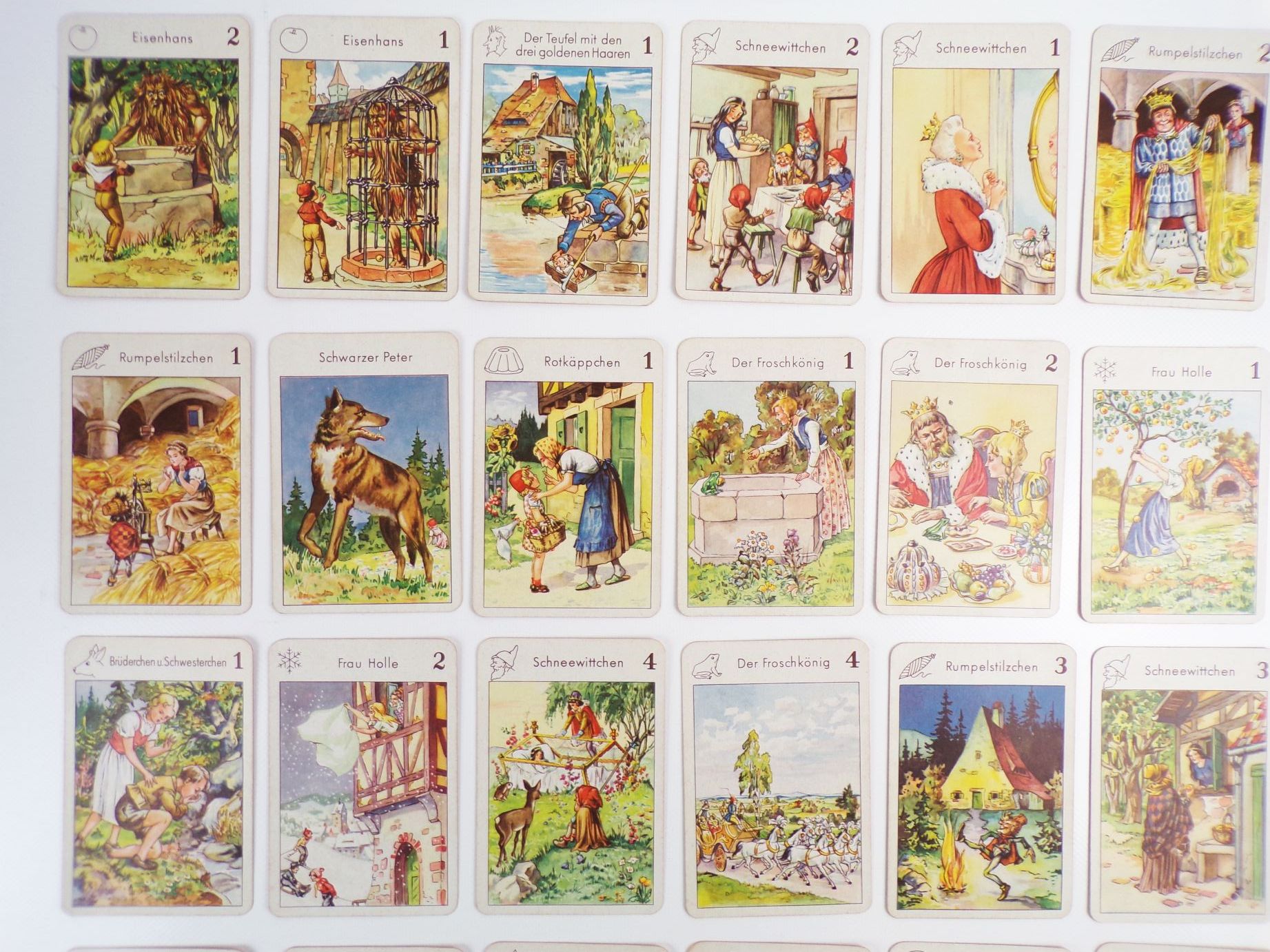 Im Märchenland Quartettspiel und Schwarzer Peter 1956 Neubert Im Märchenland Quartettspiel und Schwarzer Peter 1956 Neubert