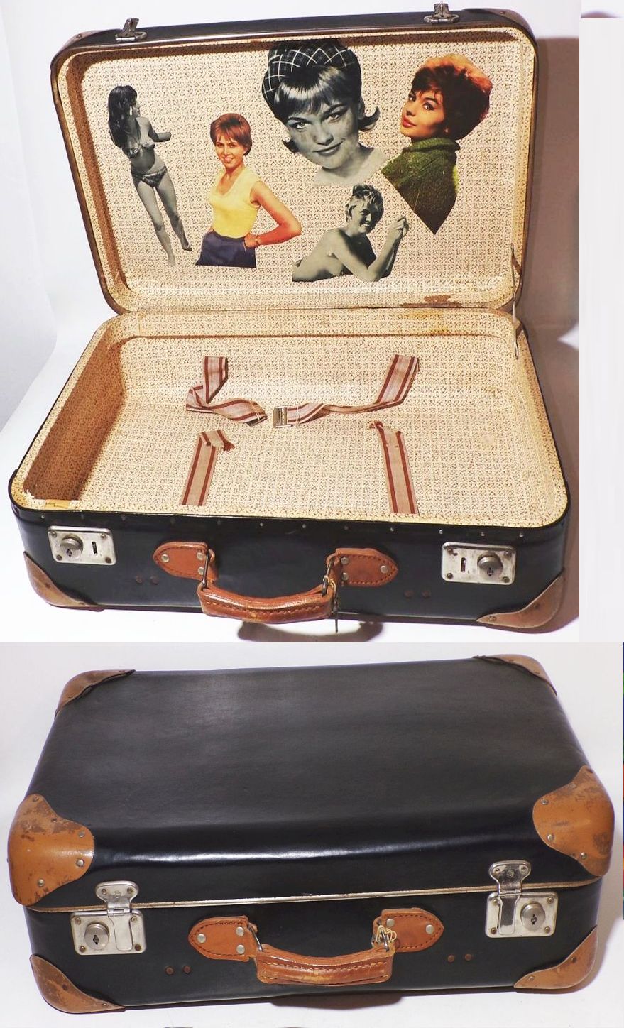 Alter Koffer mit Schlüssel Reisekoffer vintage deko