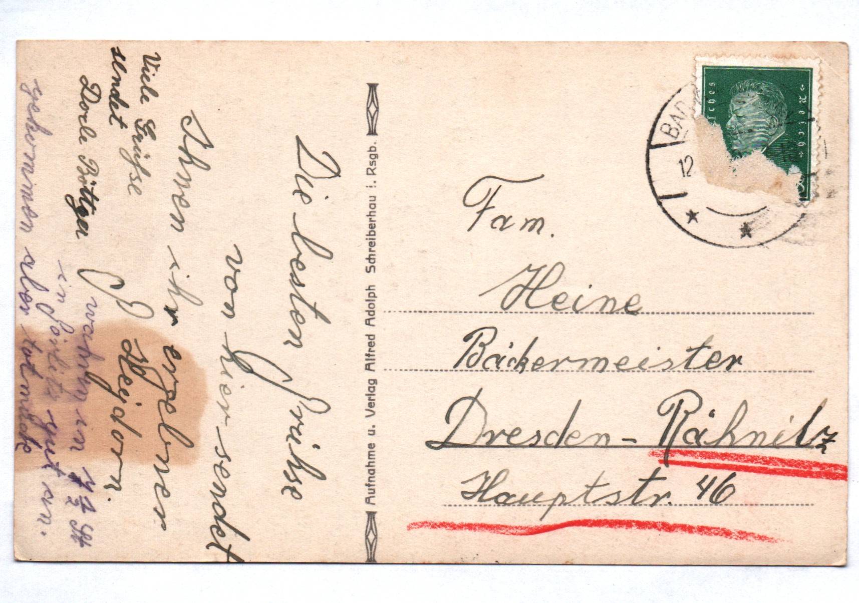 Ak Ober Schreiberhau Riesengebirge vom Bahnhof aus gesehen Ak Ober Schreiberhau Riesengebirge vom Bahnhof aus gesehen