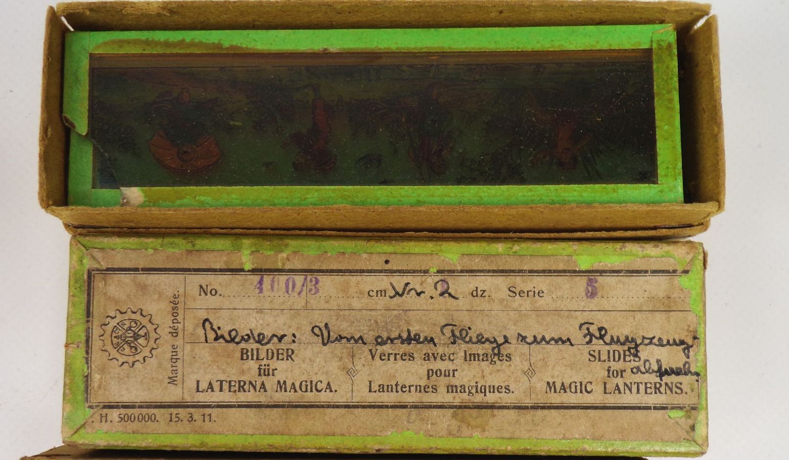 Carette Laterna Magica OVP Konvolut Glasplatten Bilder 35 mm Filme Nachlass