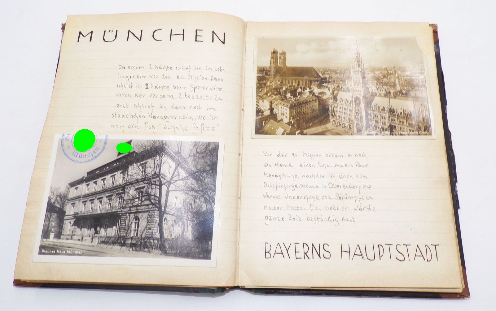 Reisetagebuch Italien 1933 Drittes Reich handgeschrieben mit Postkarten Fotos und Ausschnitten Reisetagebuch Italien 1933 Drittes Reich handgeschrieben mit Postkarten Fotos und Ausschnitten