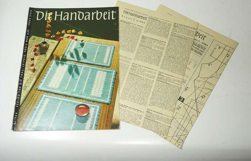 Die Handarbeit 4 1964 vintage Mode Schnittmuster