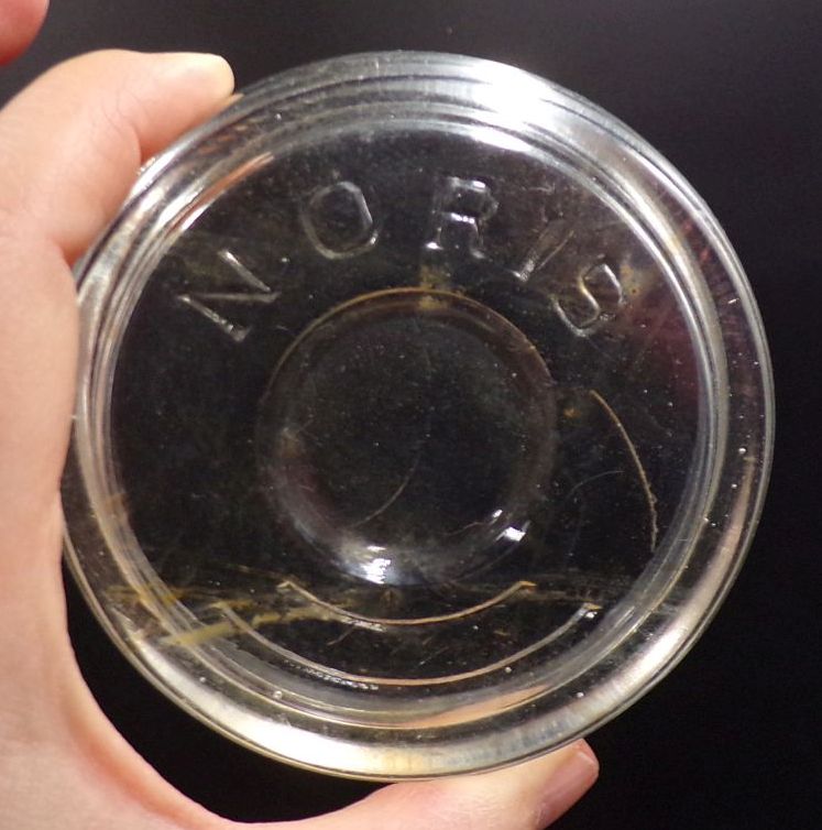 Altes Noris Bonbonglas Einmachglas Vorratsglas 2 Liter mit Deckel Deko