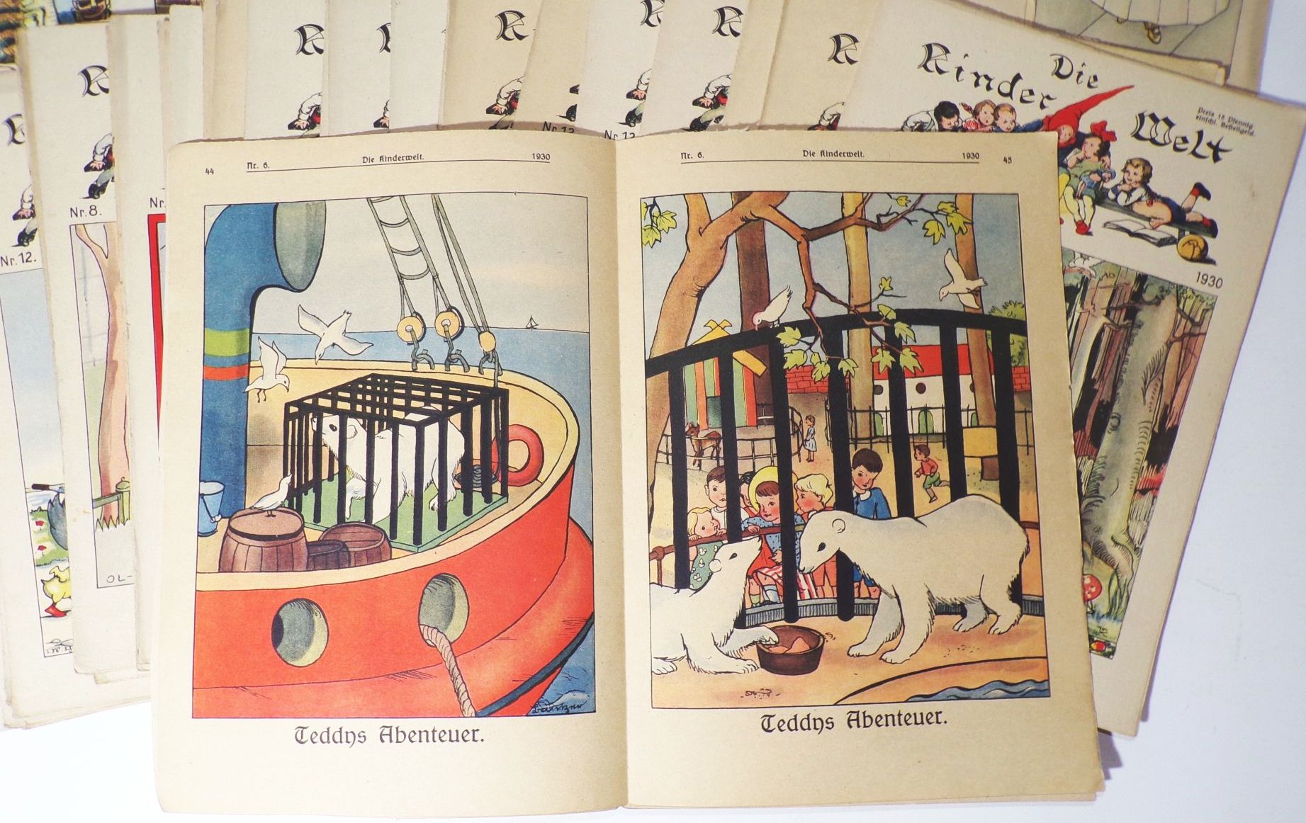 Die Kinderwelt Kinderzeitung 1930 bis 1937 Konvolut