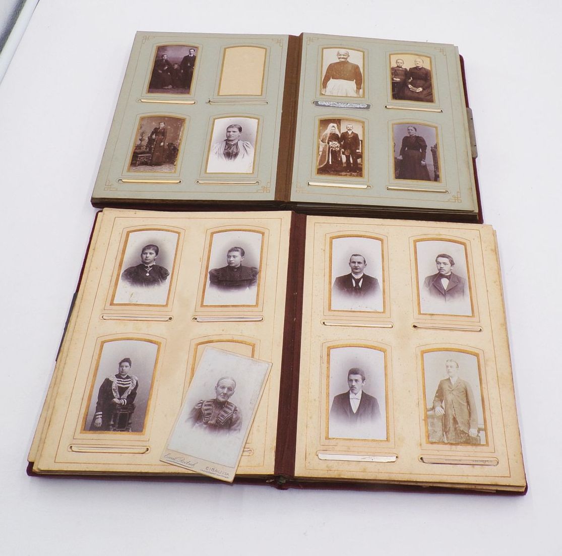CDV Fotoalben 2 Stück Kabinettsfoto um 1900 CDV Fotoalben 2 Stück Kabinettsfoto um 1900