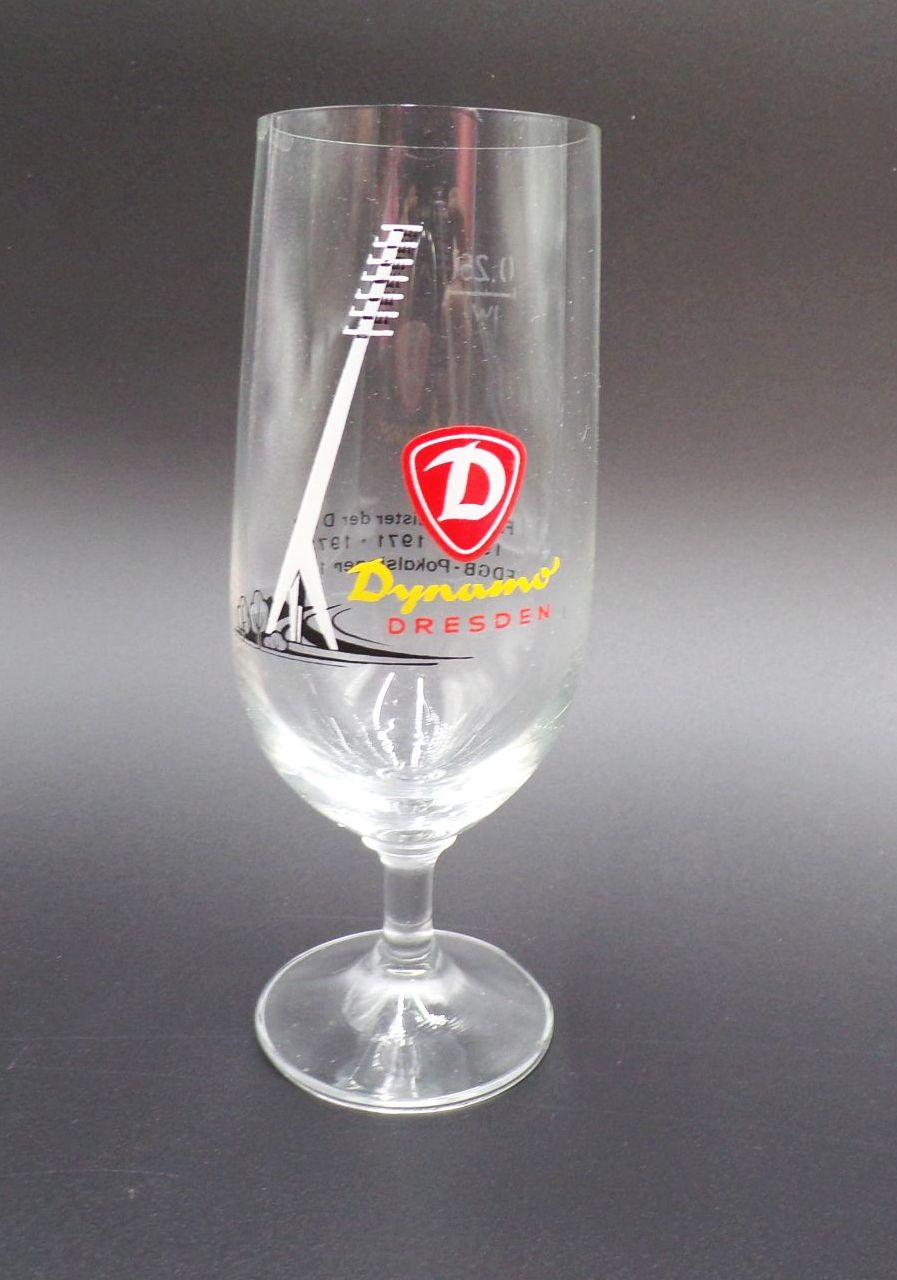 Alter Glas Dynamo Dresden DDR Andenkenglas 